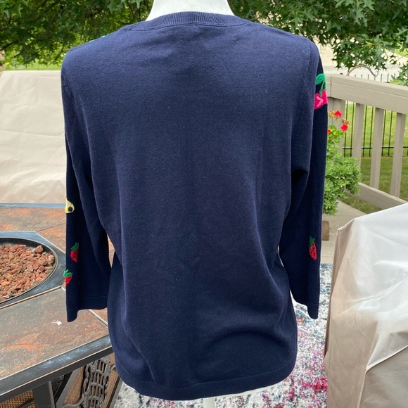 Talbots Petite Sweater with Fruit Motif - Picture 4 of 10